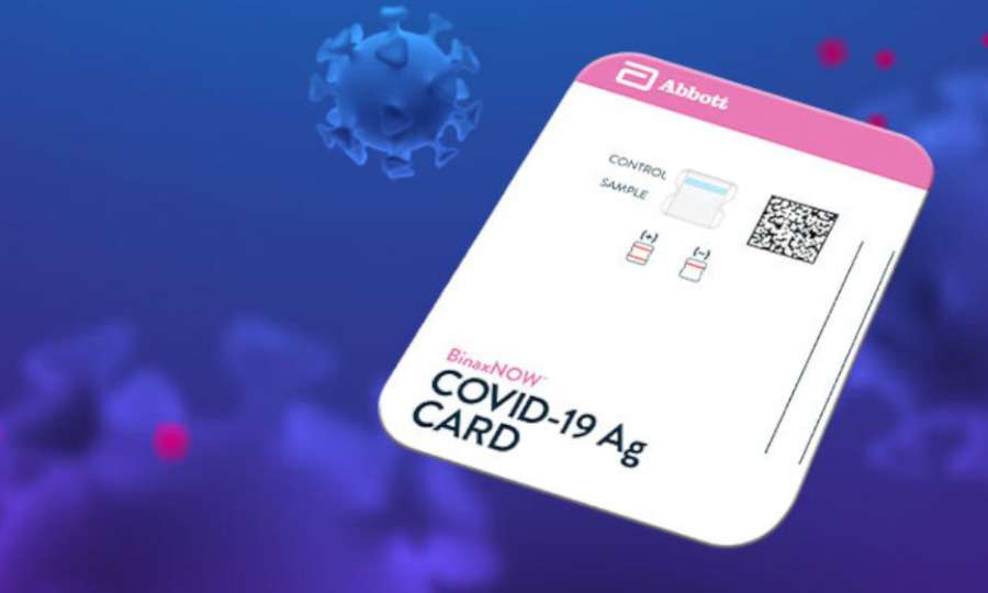 BinaxNow Covid-19 Rapid Antigen Ag Card Test