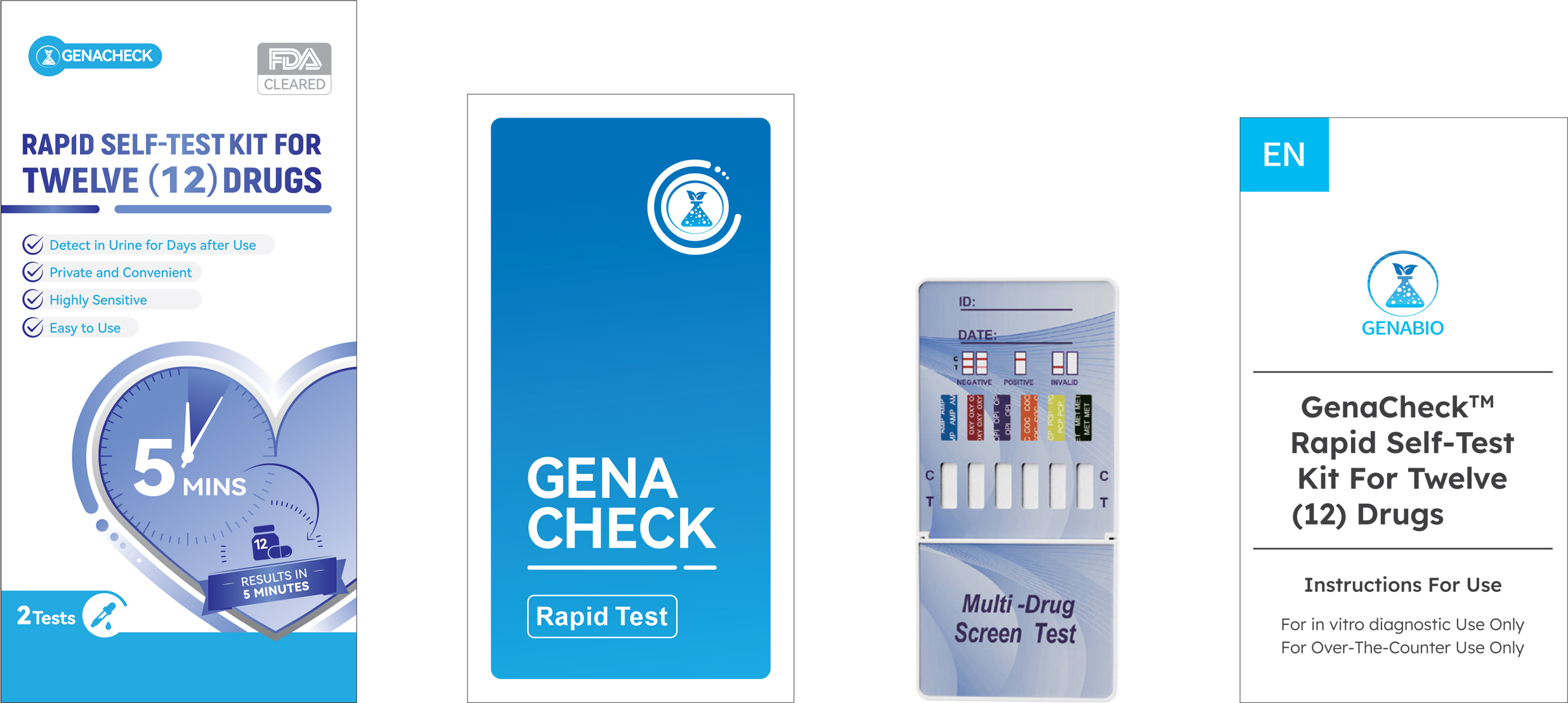 Rapid Self-test Kit For Twelve (12) Drugs 1